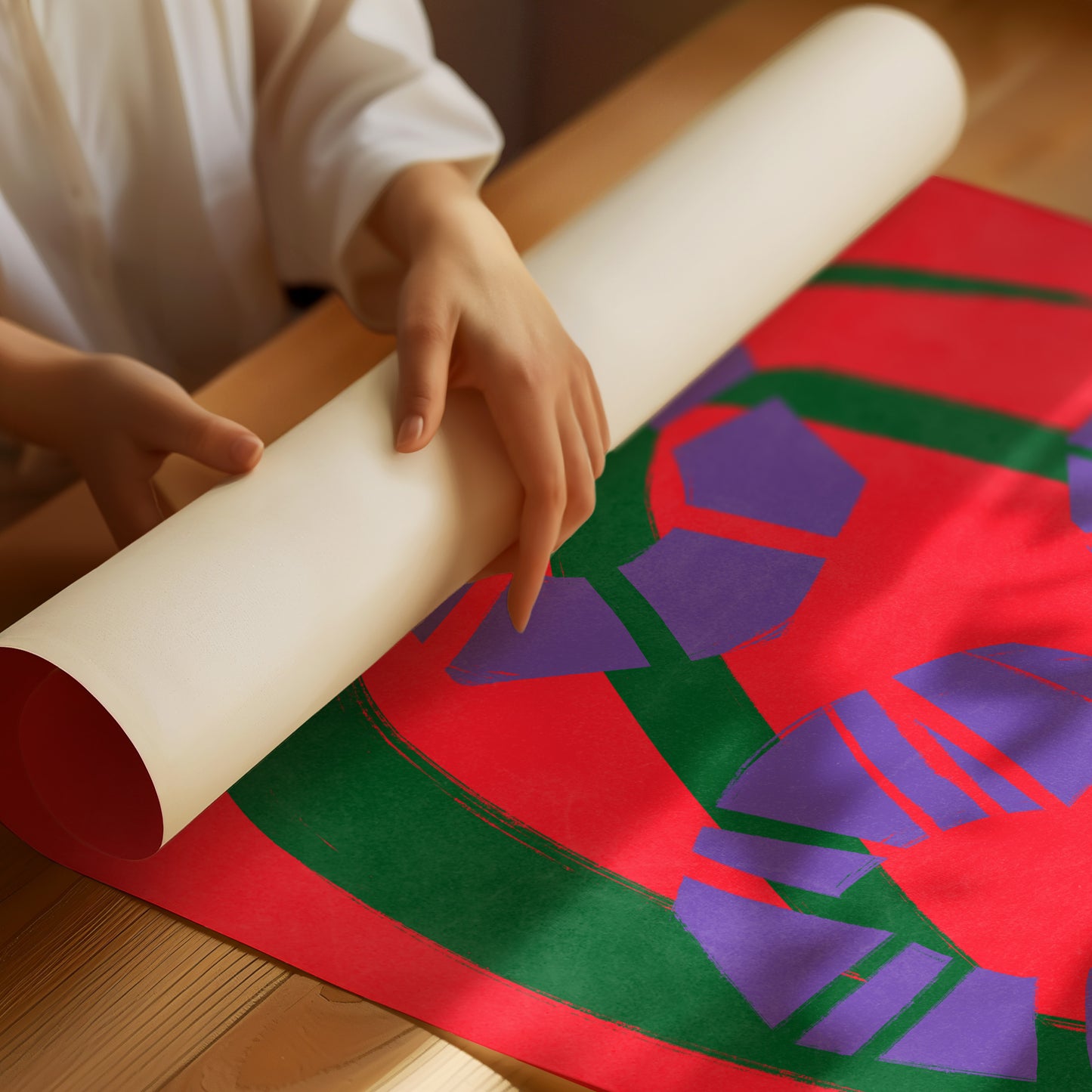 Vivid Floral Geometry