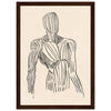 Dark wood frame