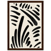 Dark wood frame