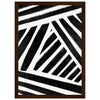 Dark wood frame