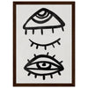 Dark wood frame
