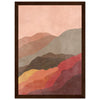 Dark wood frame