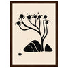 Dark wood frame