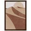 Dark wood frame
