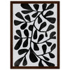 Dark wood frame
