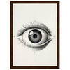 Dark wood frame