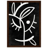 Dark wood frame