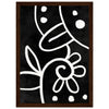 Dark wood frame