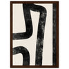 Dark wood frame