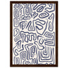 Dark wood frame