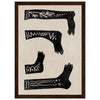 Dark wood frame