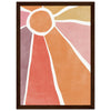 Dark wood frame