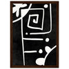Dark wood frame