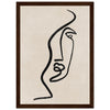 Dark wood frame