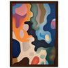 Dark wood frame