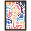 Dark wood frame