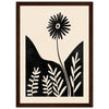 Dark wood frame