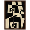 Dark wood frame