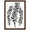 Dark wood frame