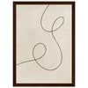 Dark wood frame