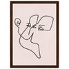 Dark wood frame