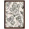 Dark wood frame