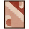 Dark wood frame