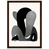 Dark wood frame