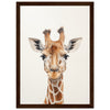 Dark wood frame