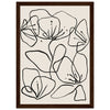 Dark wood frame
