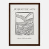 Dark wood frame