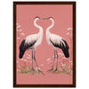 Dark wood frame