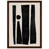 Dark wood frame
