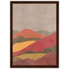 Dark wood frame
