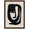Dark wood frame