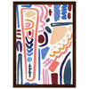 Dark wood frame