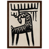 Dark wood frame
