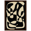 Dark wood frame