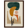 Dark wood frame