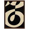 Dark wood frame