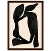 Dark wood frame