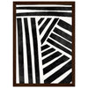 Dark wood frame