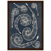 Dark wood frame