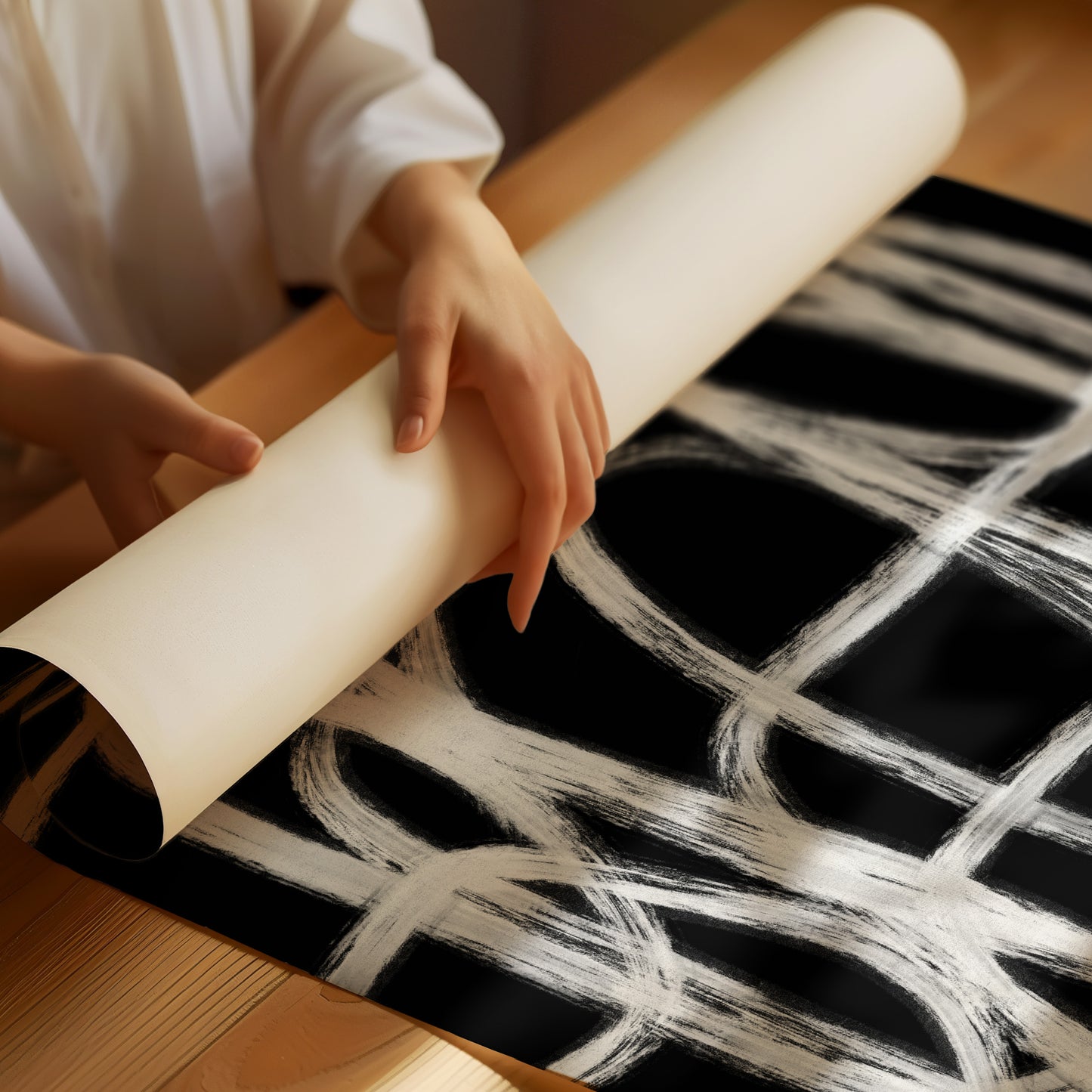 White Lines on Black No.4