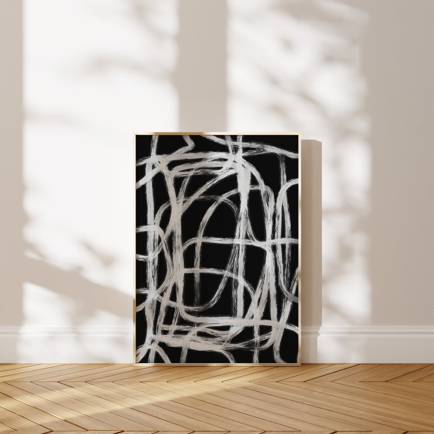 White Lines on Black No.4
