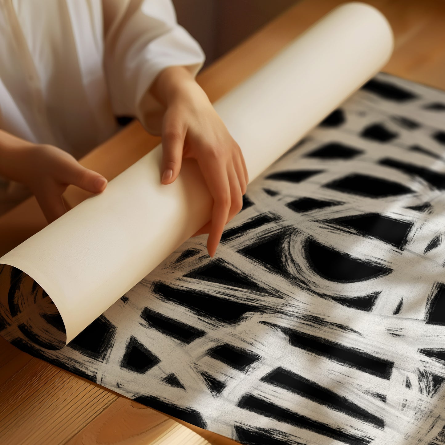 White Lines on Black No.2