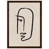 Dark wood frame