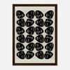 Dark wood frame