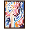 Dark wood frame
