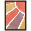 Dark wood frame